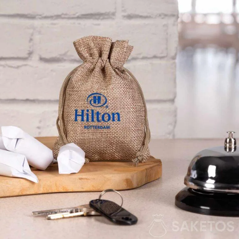 Confezioni ecologiche per hotel - sacchetto con logo