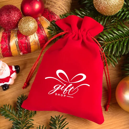 Sacchetto regalo di Natale stampato