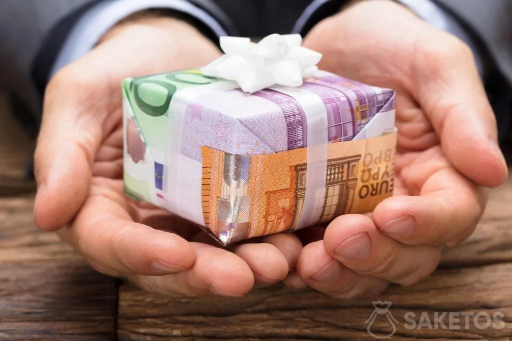 Banconote come carta da regalo