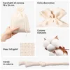 Sacchetti di cotone naturale - materiale ecologico e trama