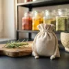 Sacchetti di lino per conservare erbe essiccate