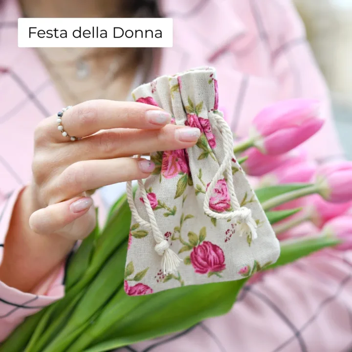 Sacchetti regalo in tessuto per la Festa della Donna